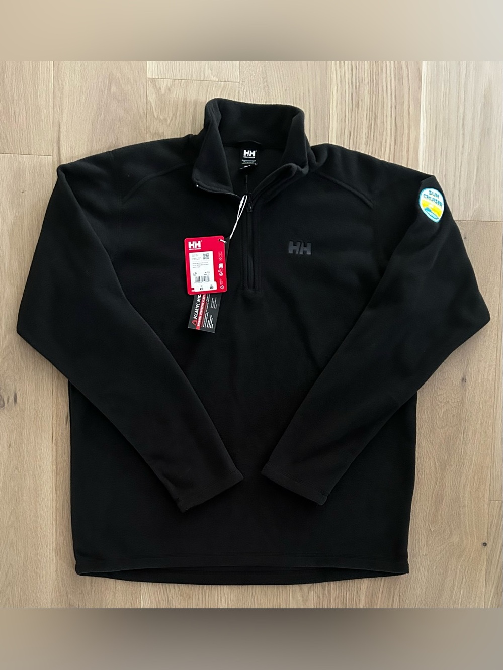 Men’s Helly Hansen Daybreaker 1/2 Zip Polar Fleece Sun Cruiser Embroidered Patch